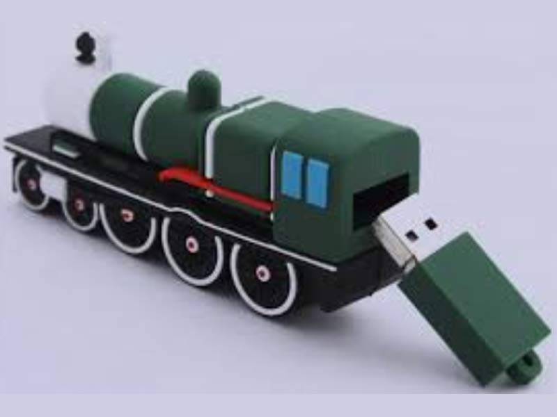 Steam car shape usb flash drive pvc usb gift