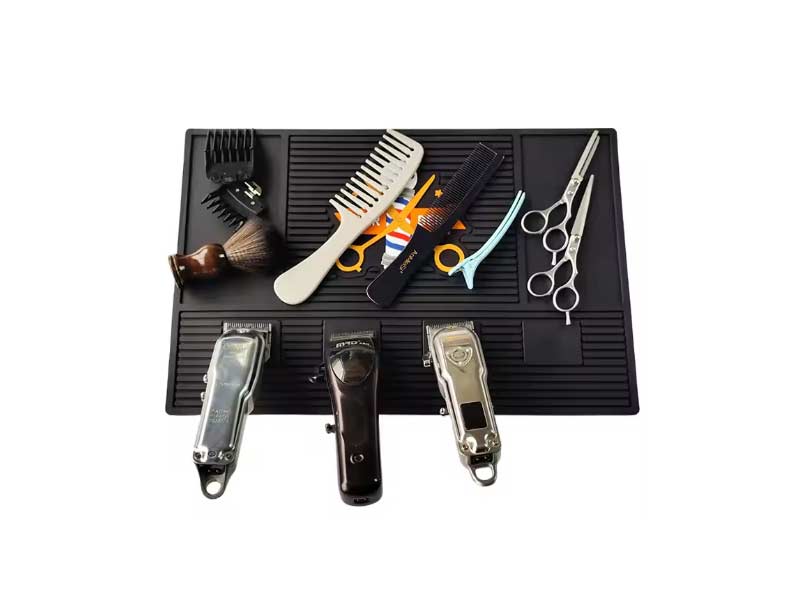 pvc barber mat with magnetci can customized logo 