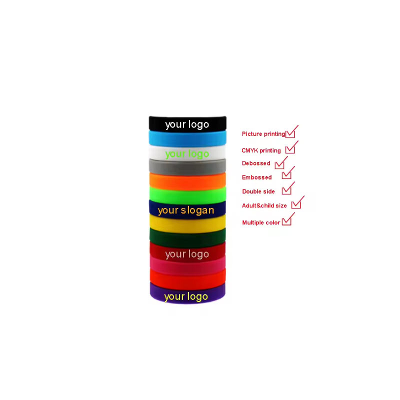 Promotion Rubber Wristband Custom Pvc Silicone Wristband